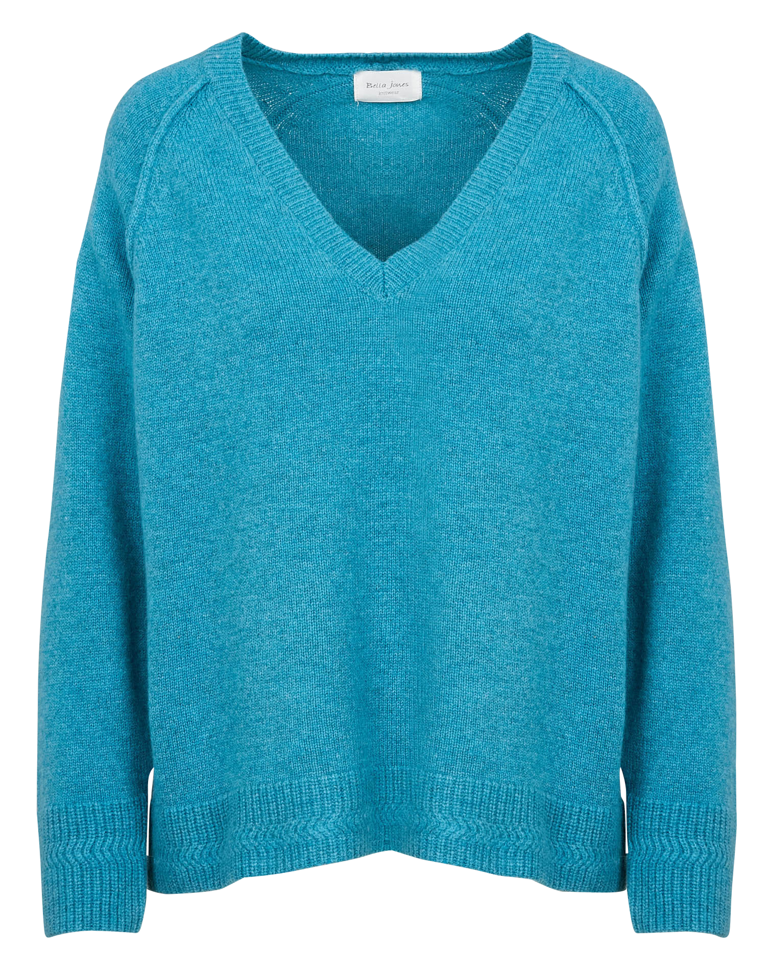 LOIS - Pull col V en laine | Bleu