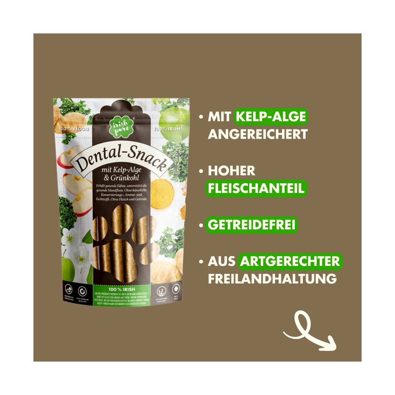 Irish Pure Dental-Snack - Kelp/Grünkohl