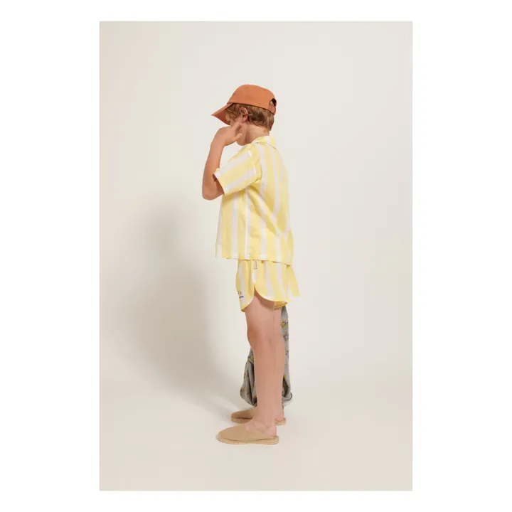 Weekend House Chemise Rayure Coton Bio | Jaune