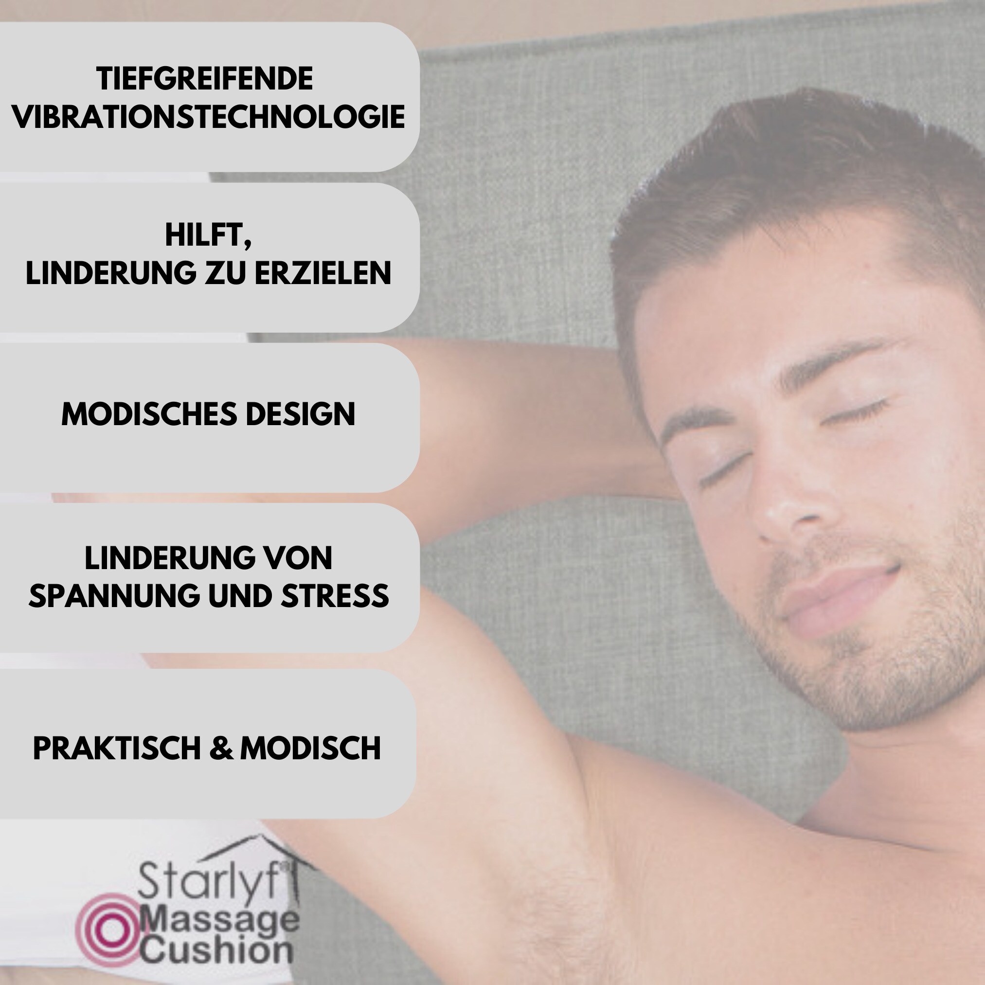 Starlyf® Massagekissen mit Vibration Massage Cushion