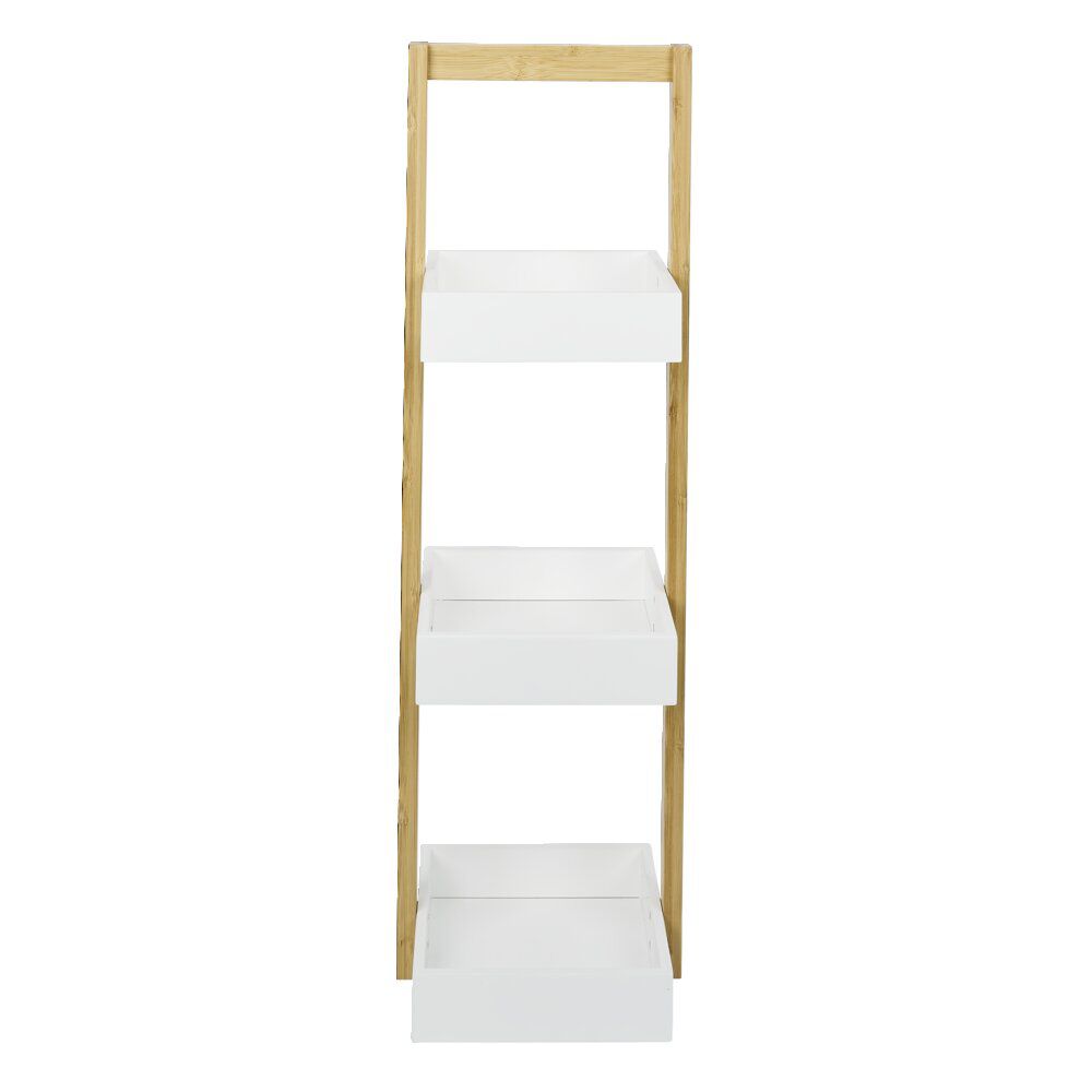 Étagère de salle de bain à 3 niveaux bambou 22x24xH73cm