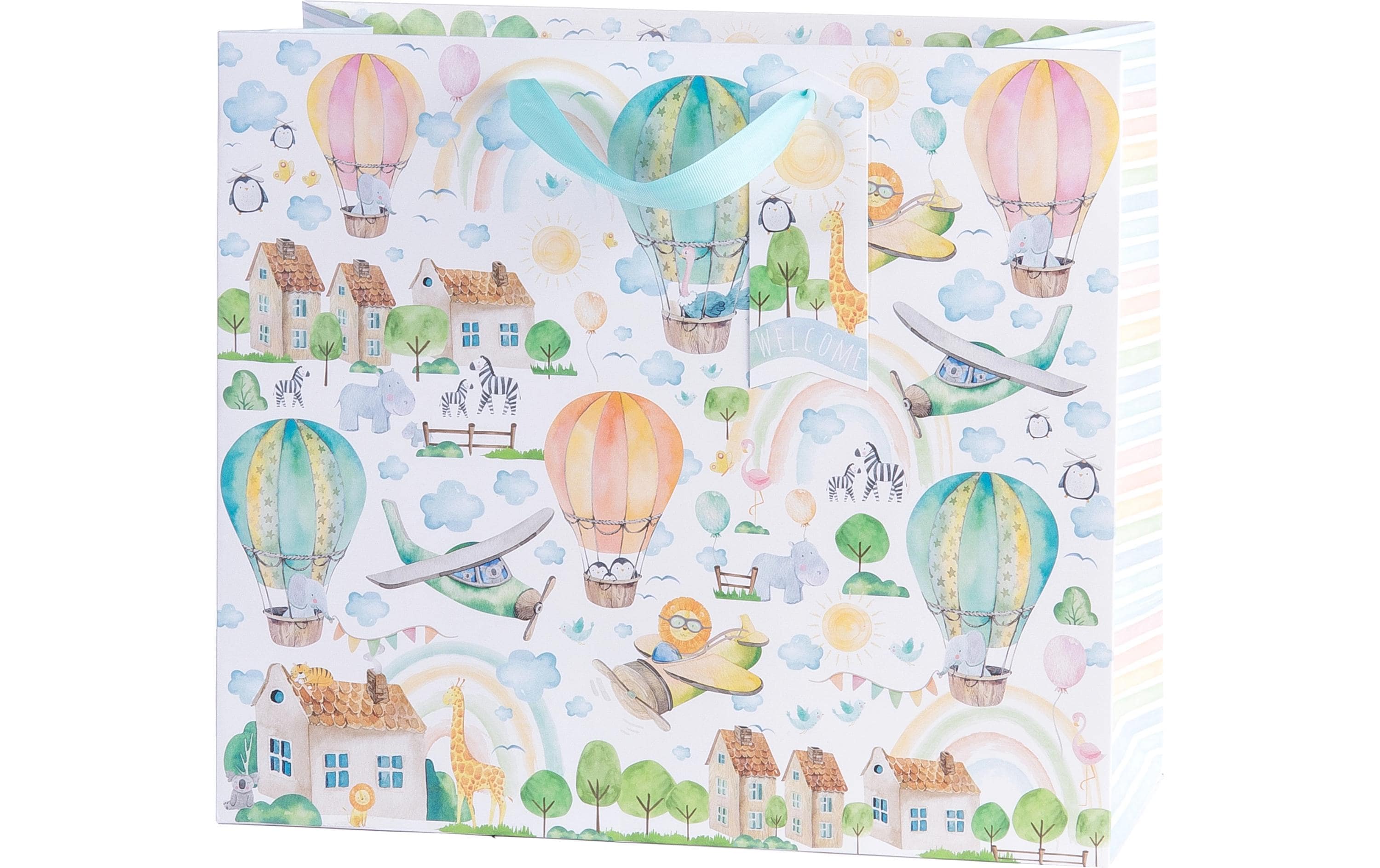 Geschenktasche Kleine Himmelsfreunde 32.5 x 37 x 16 cmTragetasche zum Einpacken von Geschenken