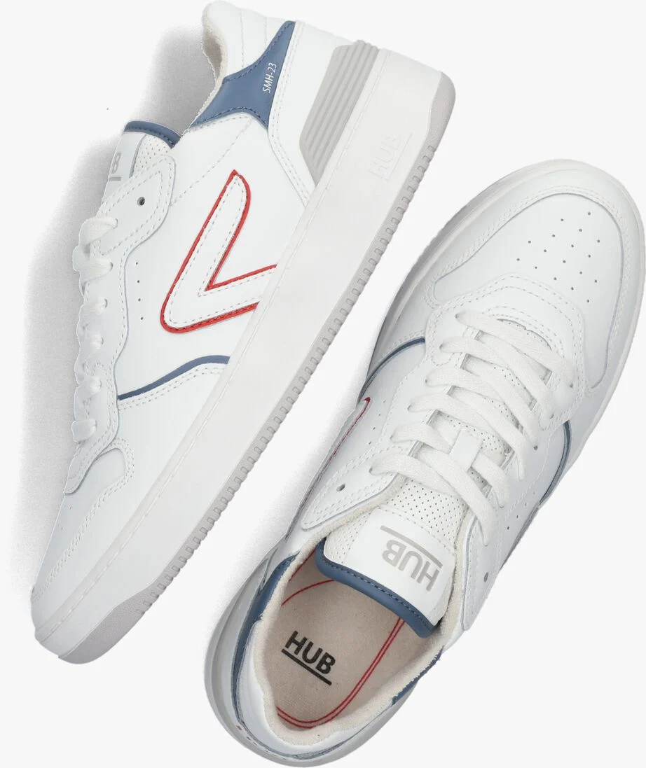 HUB witte hub lage sneakers smash heren
