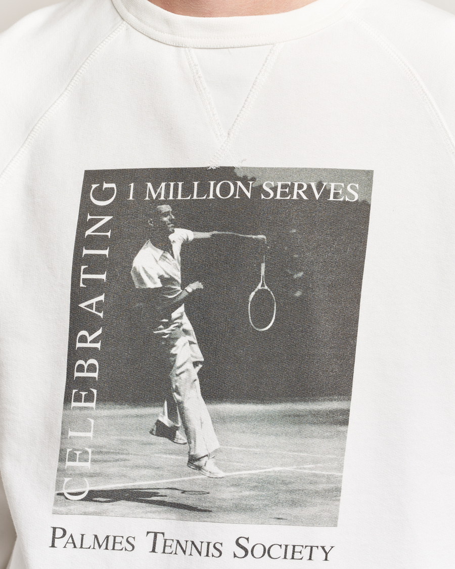 Palmes Raglan Sweatshirt White