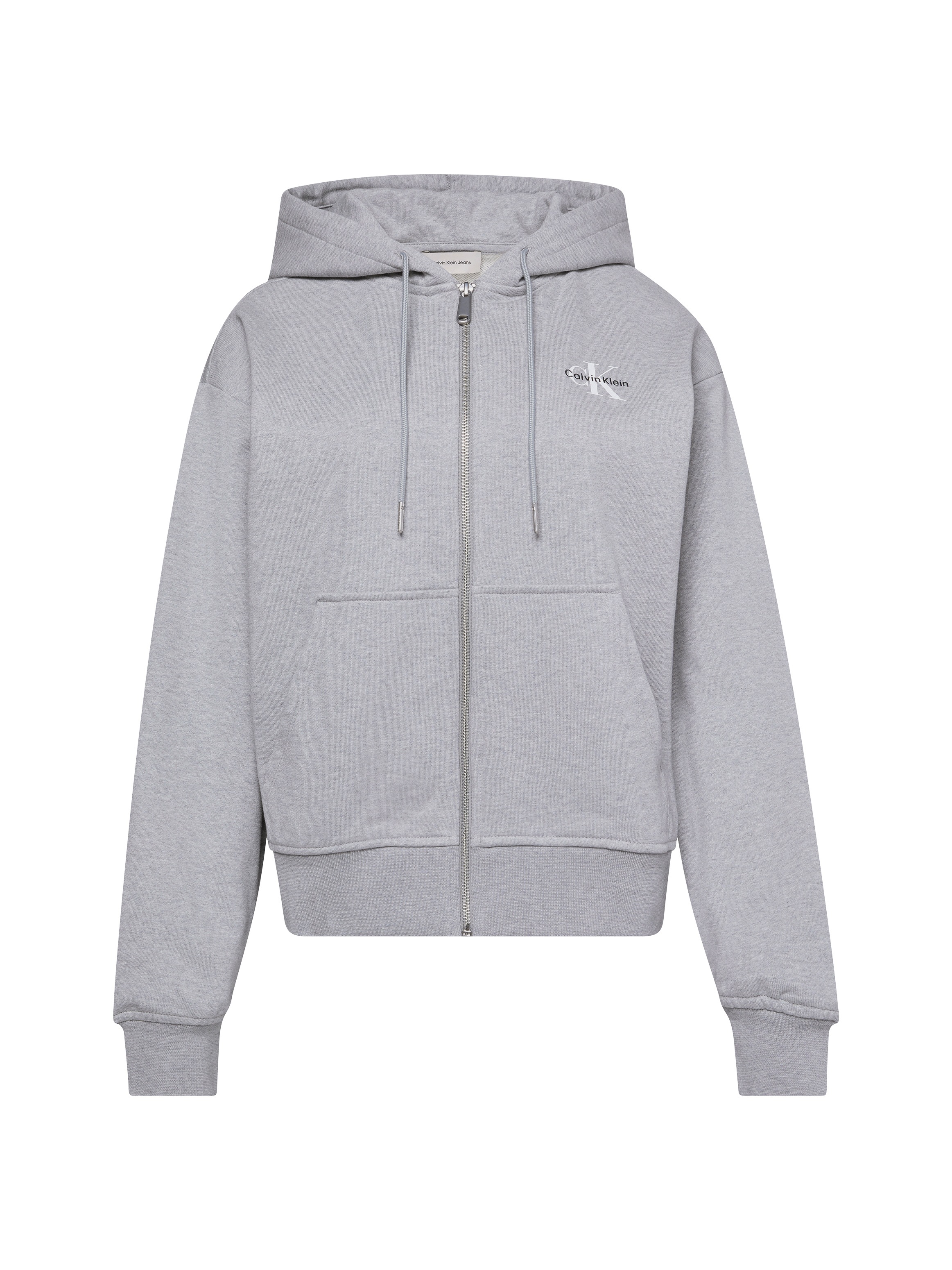Calvin Klein Jeans Sweatjacke »MNLG FRNCH TRRY FZ B«, Mit Rundhalsausschnitt