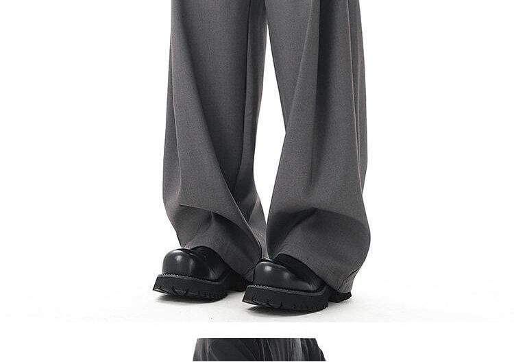 Kimeya - Hoge taille effen wijde broek