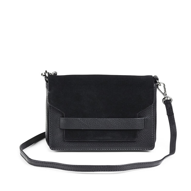 Markberg VanyaMBG Crossbody Bag, Suede Sort