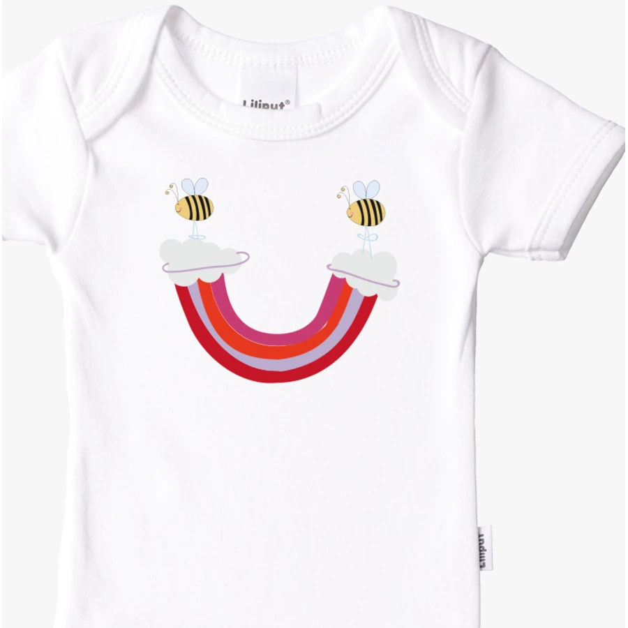 Liliput Kurzarm-Bodys 2er-Pack rot und weiß