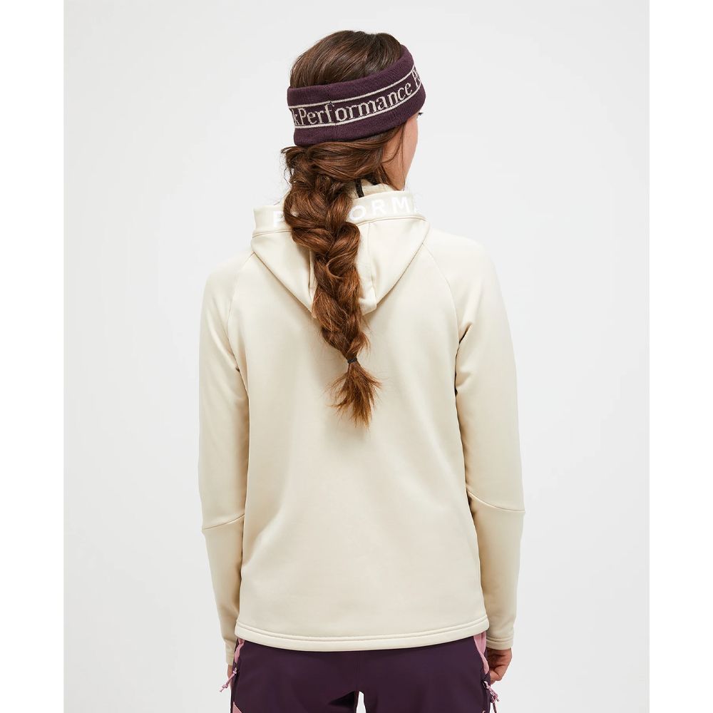 Rider Zip Hettegenser Dame Beige