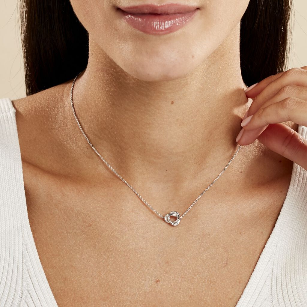 Collier Kaelya Argent Blanc
