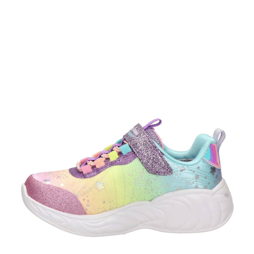 Skechers Unicornsneakers met lichtjes roze/multi