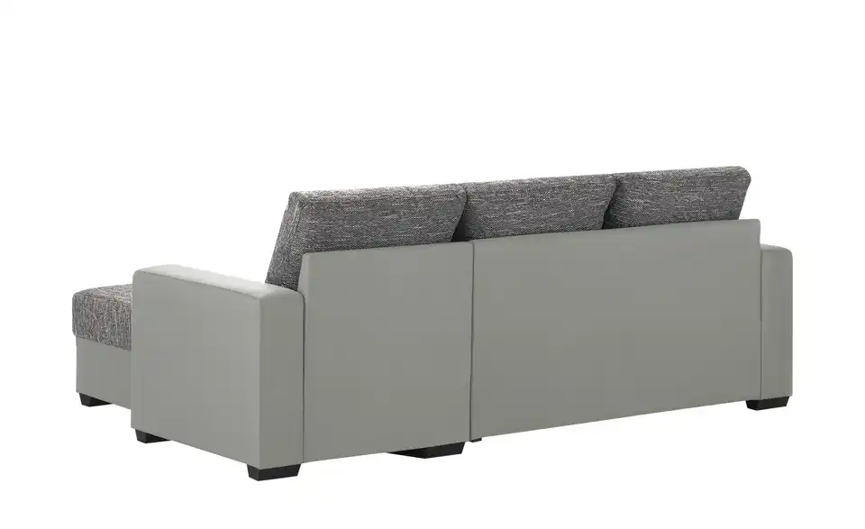 Ecksofa Navarra Grau, Silbergrau rechts
