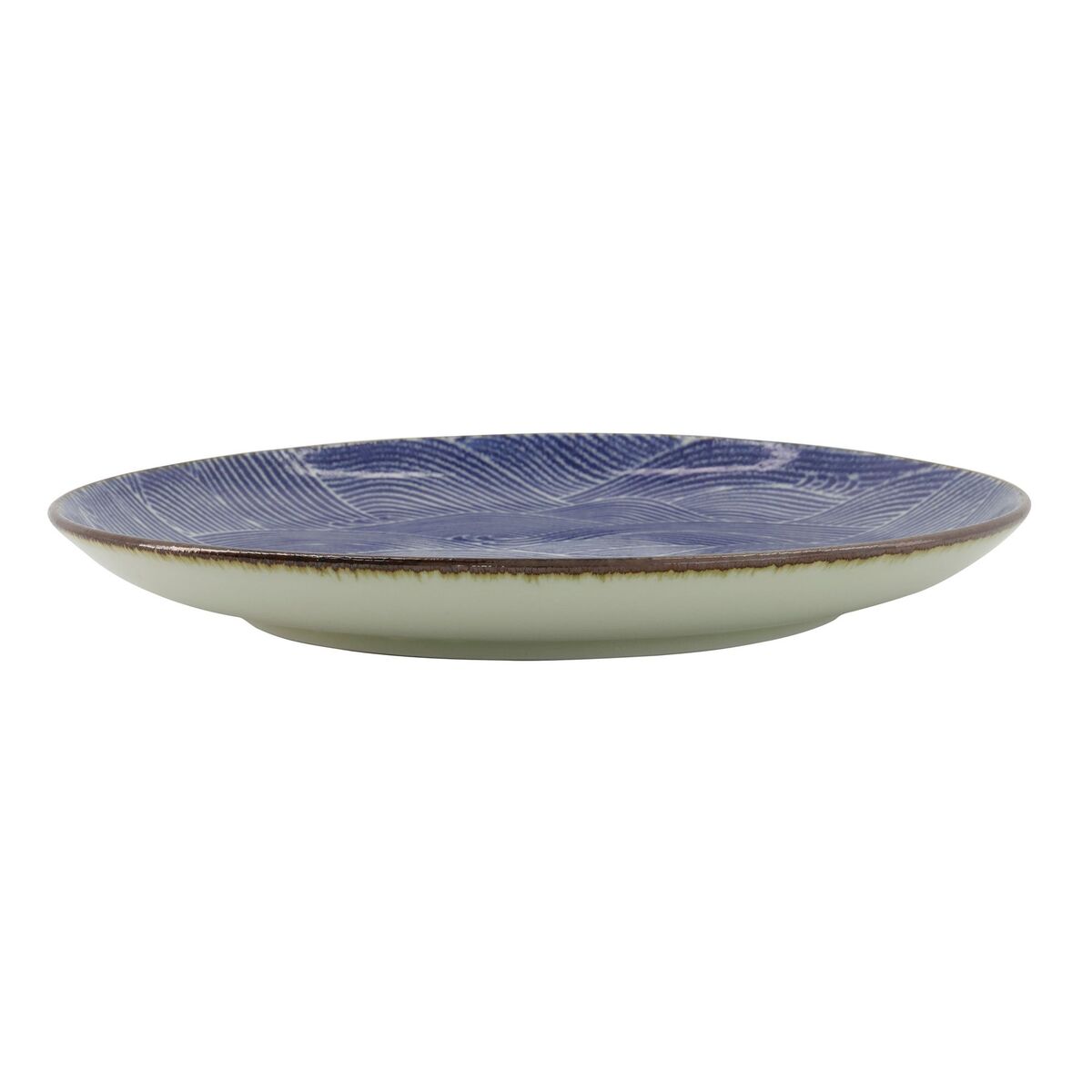 Seigaiha Blue tallerken, 25 cm