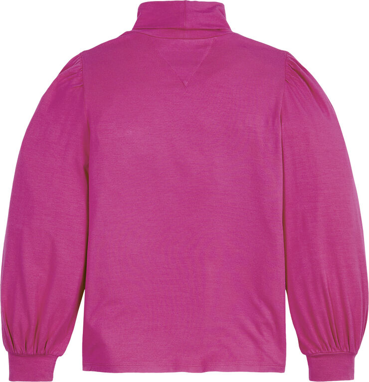 Tommy Hilfiger TURTLE NECK KNIT TOP L/S Eccentric magenta