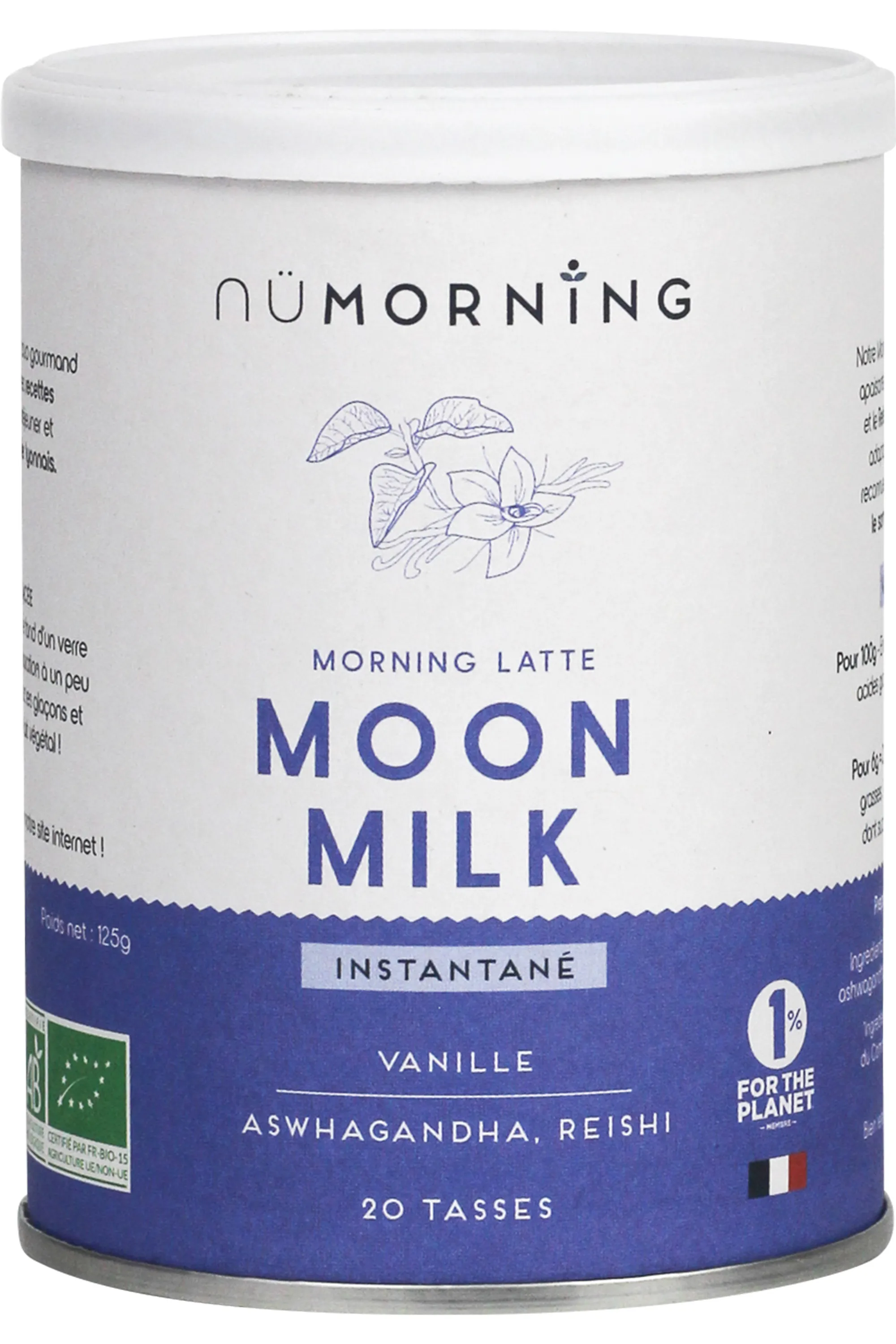 nüMorning Morning Latte Moon Milk vanille-125 g