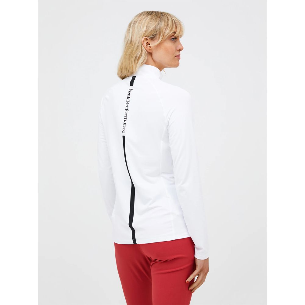 Half Zip Baselayer Genser Dame Hvit