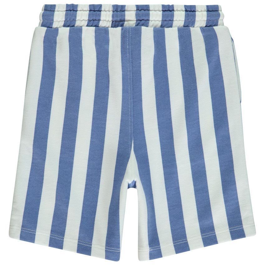 Bermuda en molleton rayé pour bébé garçon - Bleu moyen