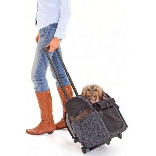 Transportador multifuncional para animais de estimação, preto
