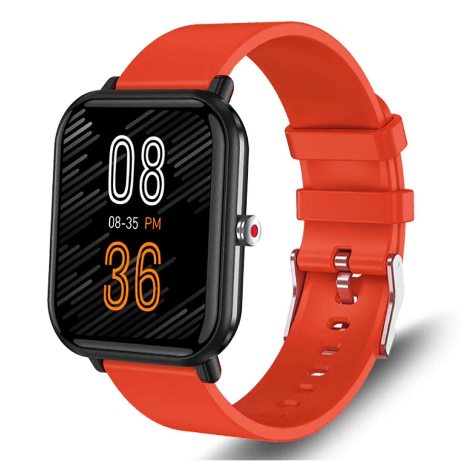 TPFNet Smart Watch / Fitness Tracker IP67 - Silikon Armband - Android & IOS - Schwarz