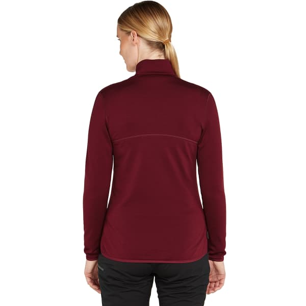 Veste polaire randonnée ICEBREAKER W 560 REALFLEECE ELEMENTAL II LS ZIP PORT