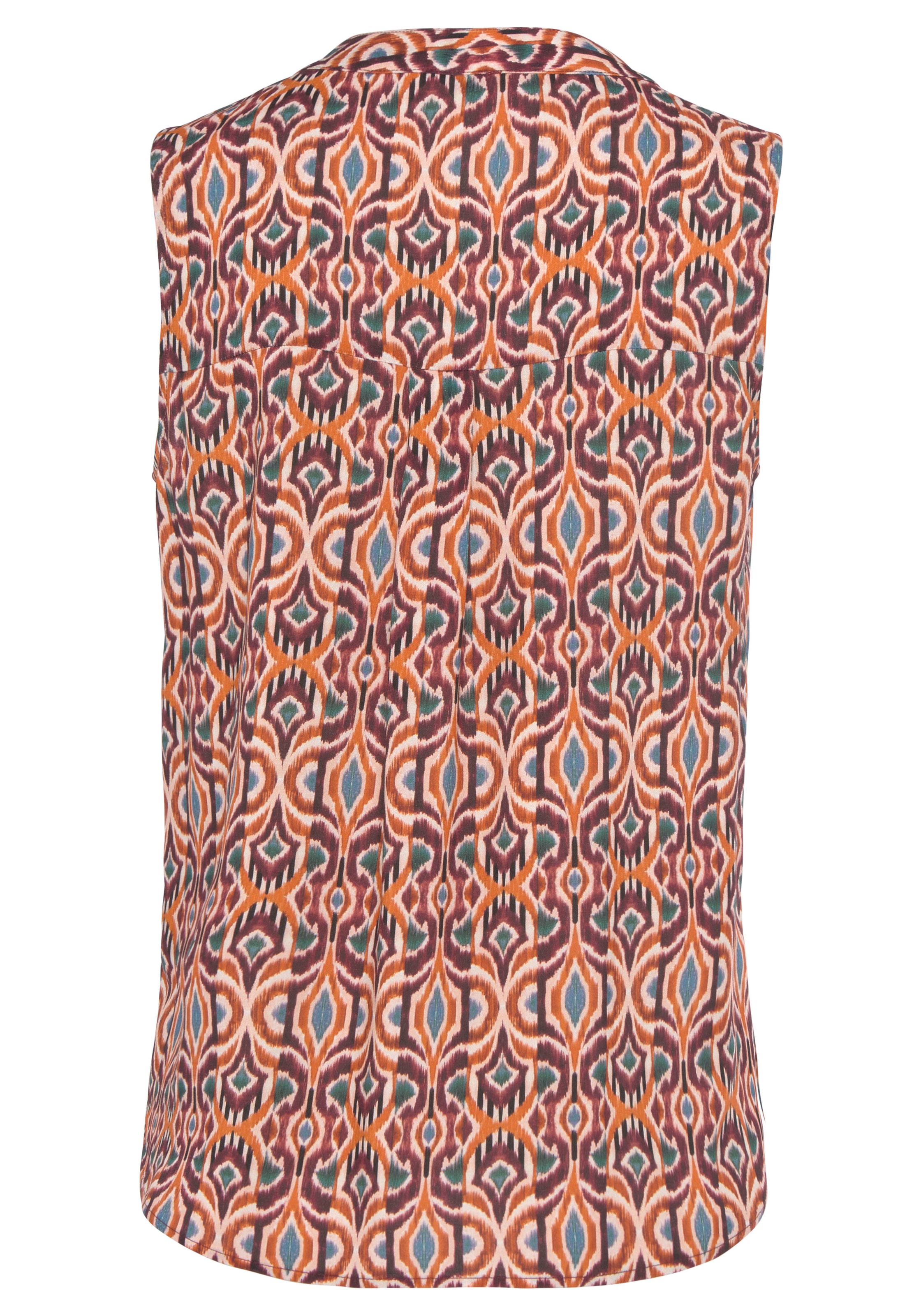 LASCANA Blusentop , mit Ethnoprint und V-Ausschnitt, Blusenshirt, casual