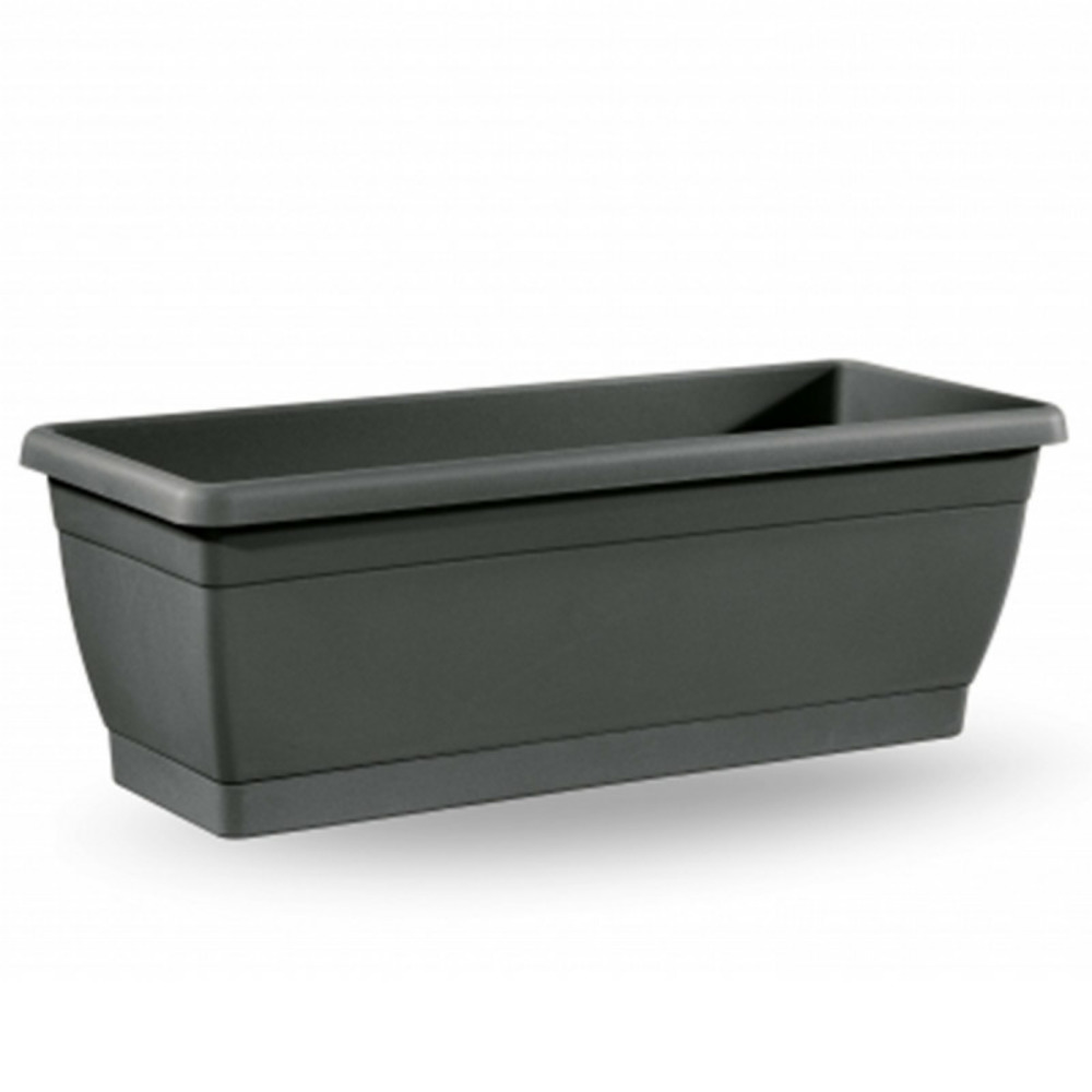 Jardinière plastique gris roxanne 60 cm
