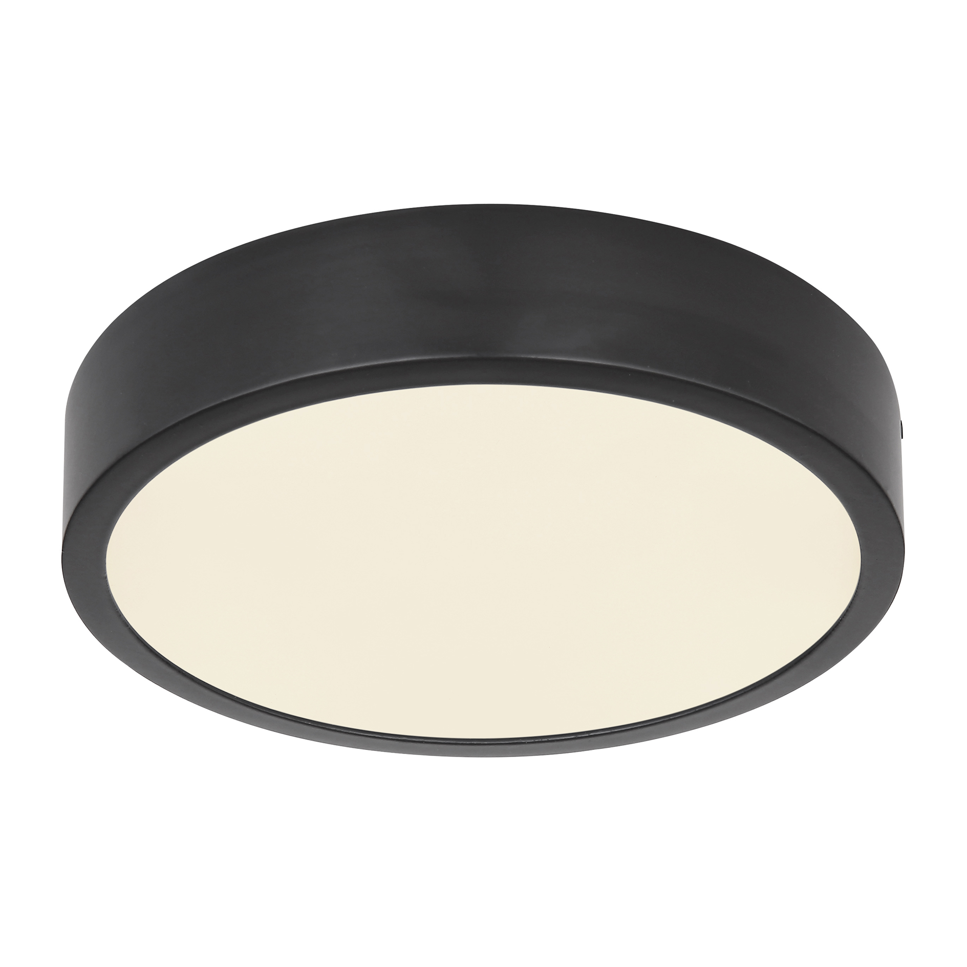 LED-Deckenleuchte - schwarz matt - Ø 15 cm
