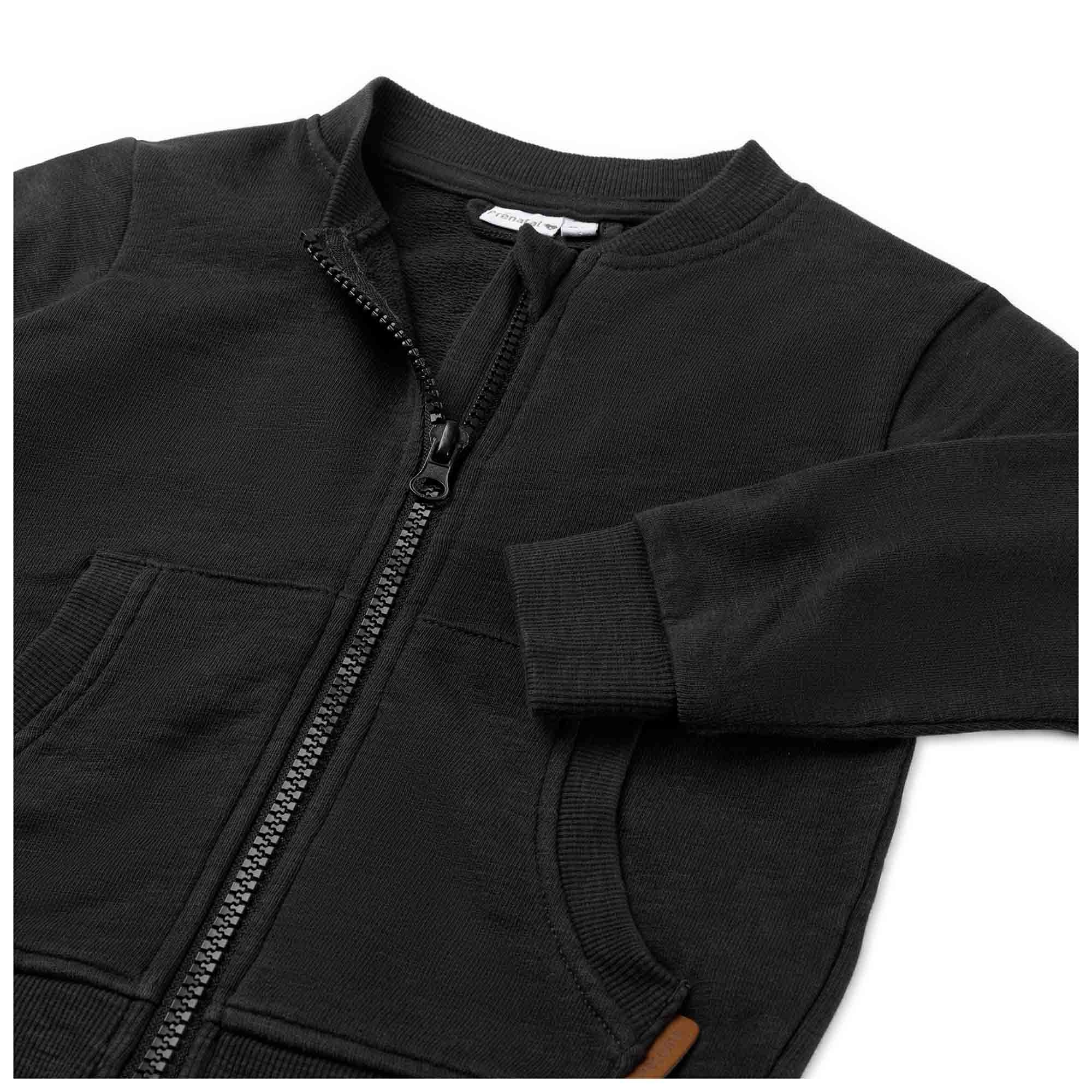 Prénatal baby vest lange mouwen effen grijs