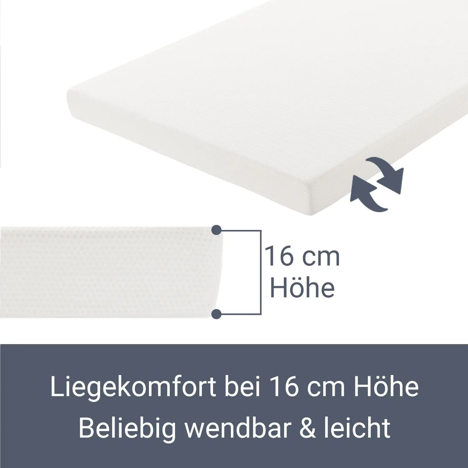 Juskys Polsterbett Paris 180 x 200 cm Doppelbett in dunkelgrau mit Kaltschaummatratze