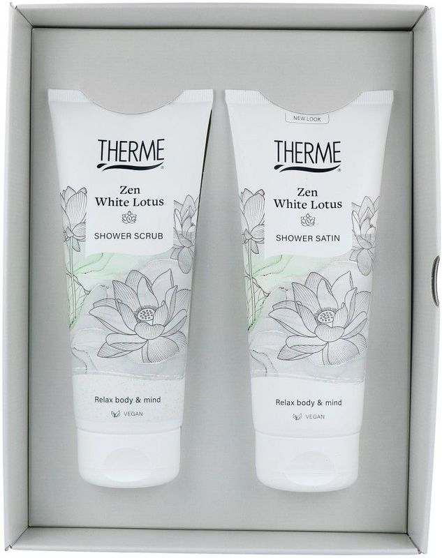 Therme Zen White Lotus Shower Gel + Shower Scrub Geschenkset