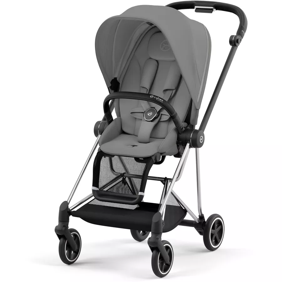 cybex PLATINUM Kombikinderwagen New Mios Chrome Black Mirage Grey