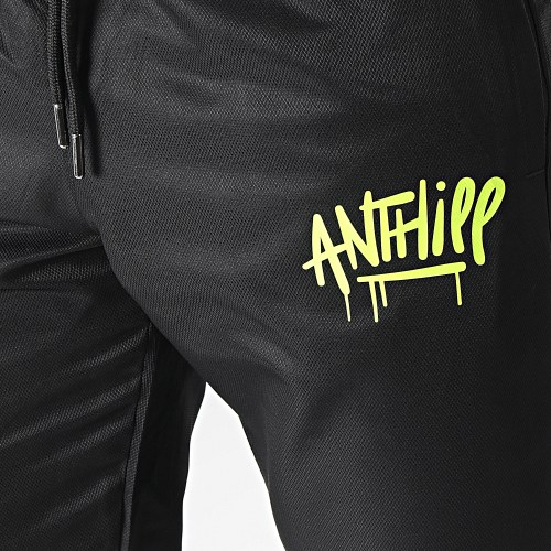 Pantalon Jogging Diamant Logo Noir Jaune Fluo