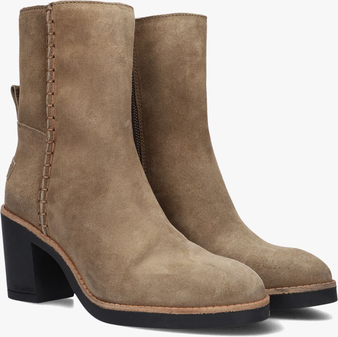 SHABBIES beige shabbies enkellaarsjes venle ankle boot