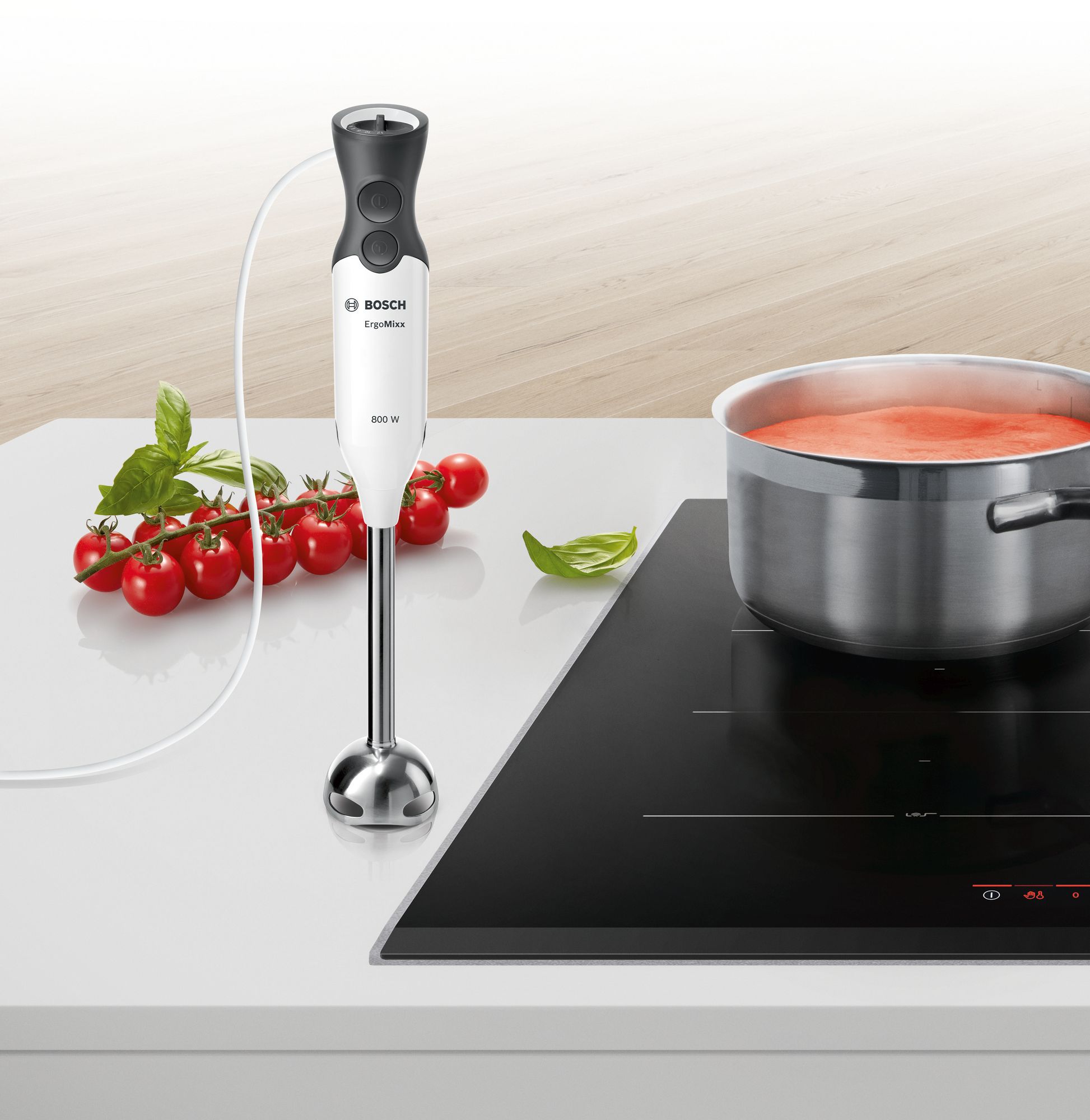 Batedeira de mão ErgoMixx 800W, branca/antracite MS6CA4150