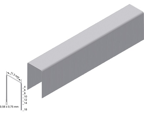 Nietjes Prebena Type VX16 CST-B 1000 stuks