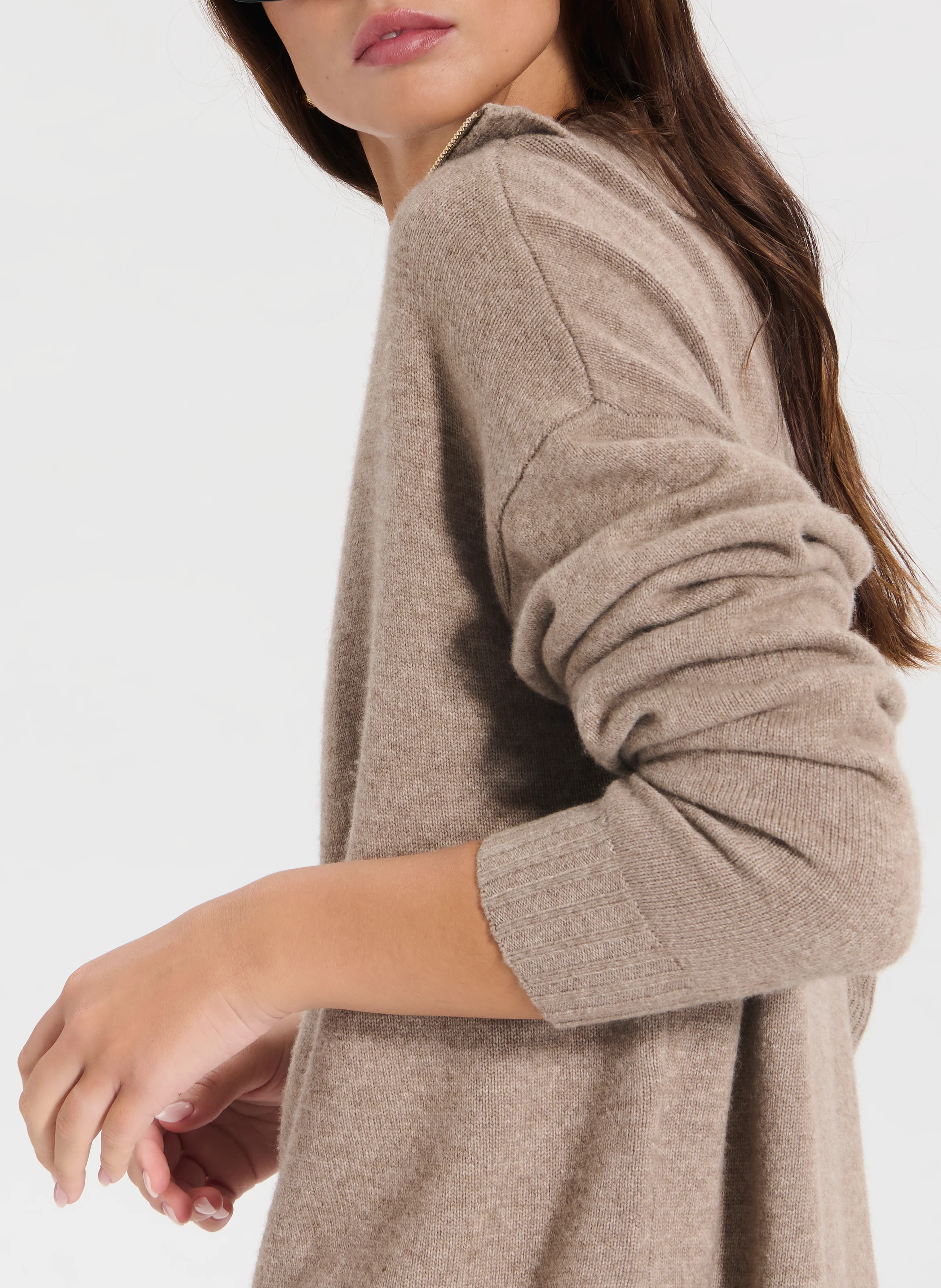 NABU - Pull oversize en cachemire | Marron