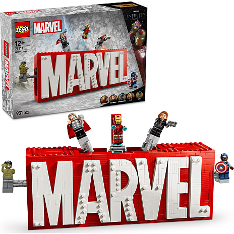 LEGO Marvel - MARVEL-logo og minifigurer Samlerobjekt 76313