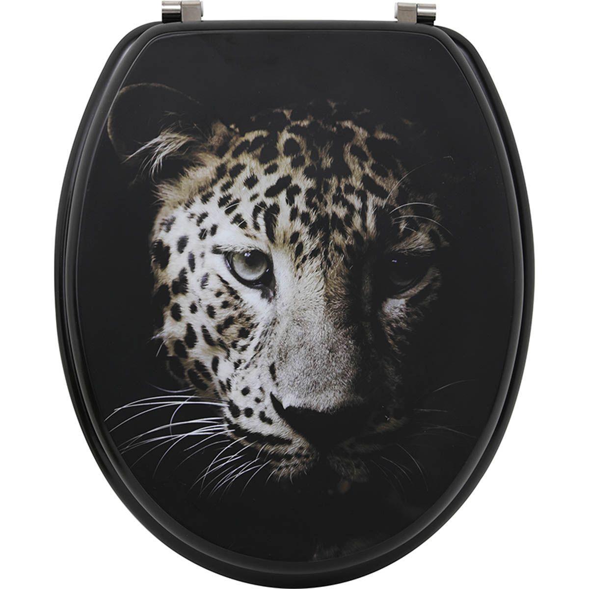 ABATTANT WC MDF 18 POUCES ATTACHES ACIER INOXYDABLE LEO