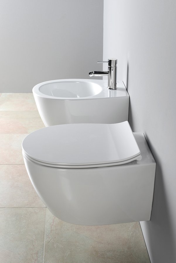 Isvea Sentimenti randloos toilet 51x36.5cm wit glans