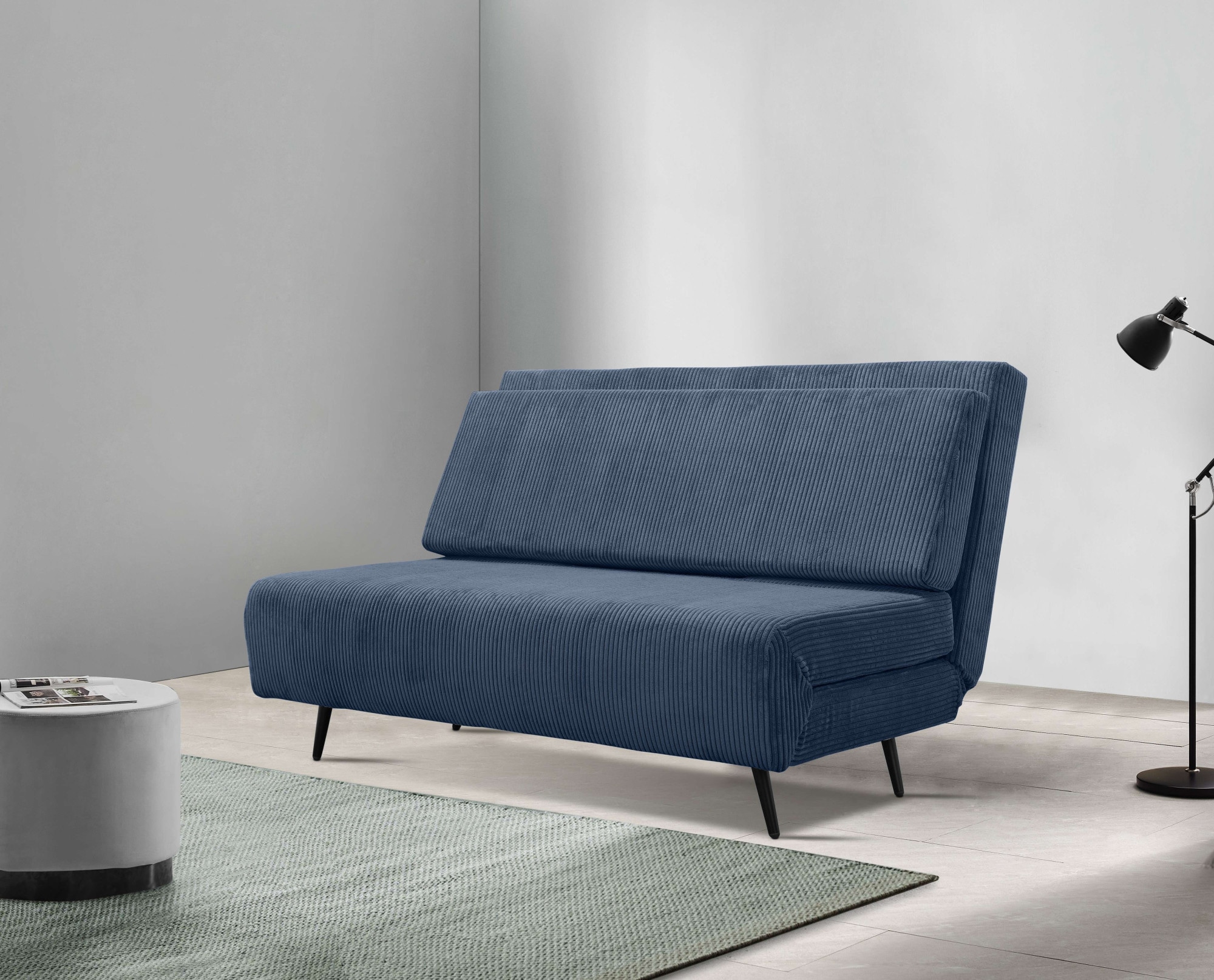 Home affaire Schlafsofa »Linnea« Daybed mit aufklappbarer Liegefläche, in Webstoff, Veloursstoff, Cord