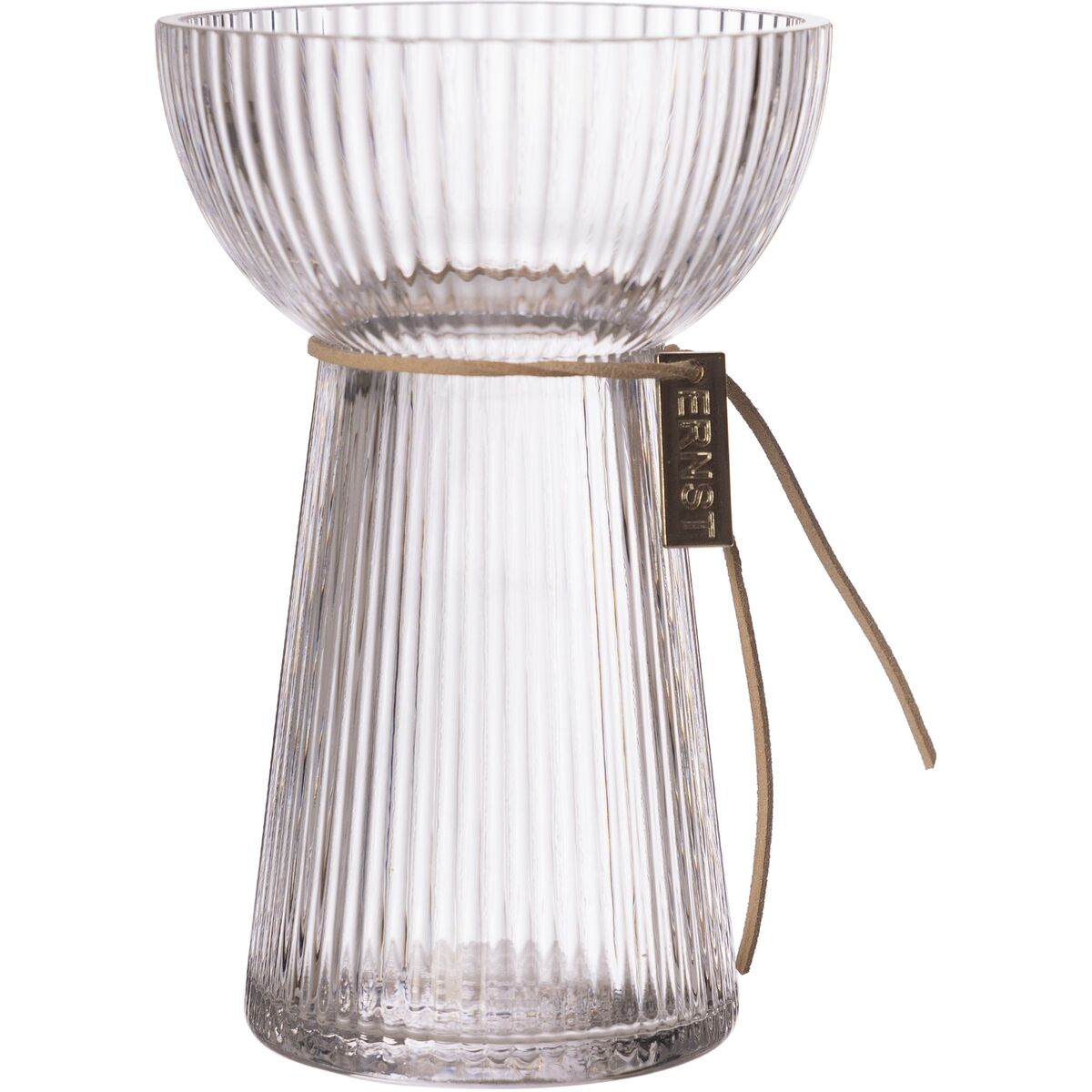 Løkvase, 15 cm, stripete