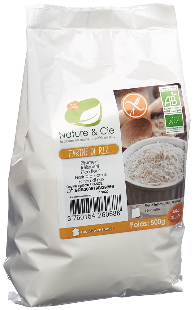 NATURE&CIE Reismehl<br>500 g, glutenfrei