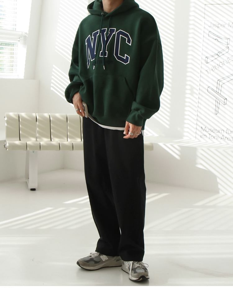 MRCYC - Hoodie met letters en applicaties