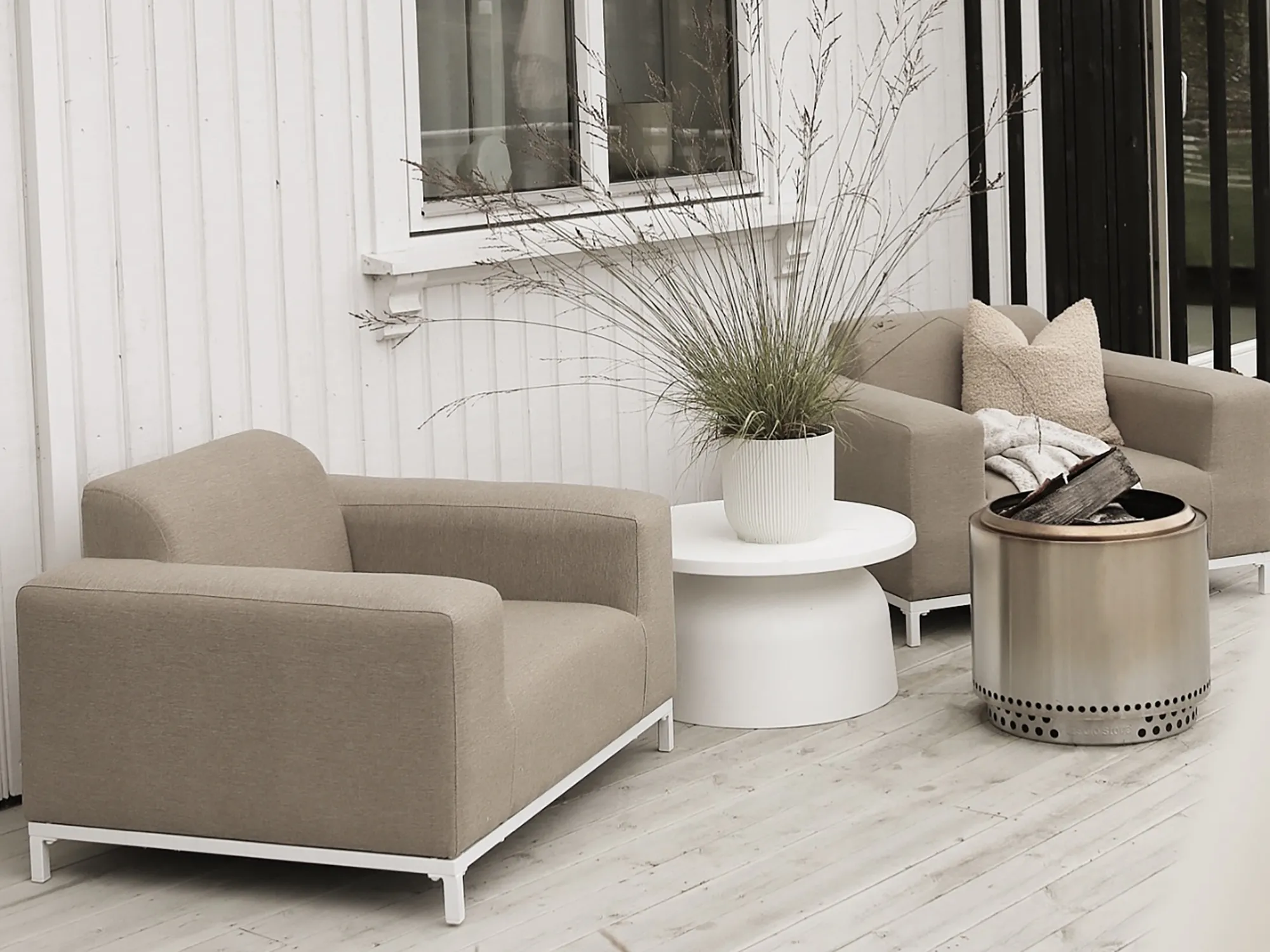 Fauteuil ROVIGO Stof Beige