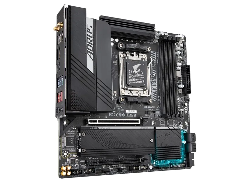 [OUTLET] - Gigabyte B650M AORUS ELITE AX - Bundkort - micro ATX - Socket AM5 - AMD B650 Chipset - USB 3.2 Gen 2, USB-C 3.2 Gen2, USB 3.2 Gen 1, USB-C 3.2 Gen 2x2 - 2.5 Gigabit LAN, Wi-Fi 6E, Bluetooth - onboard grafik (CPU påkrævet) - High Definitio