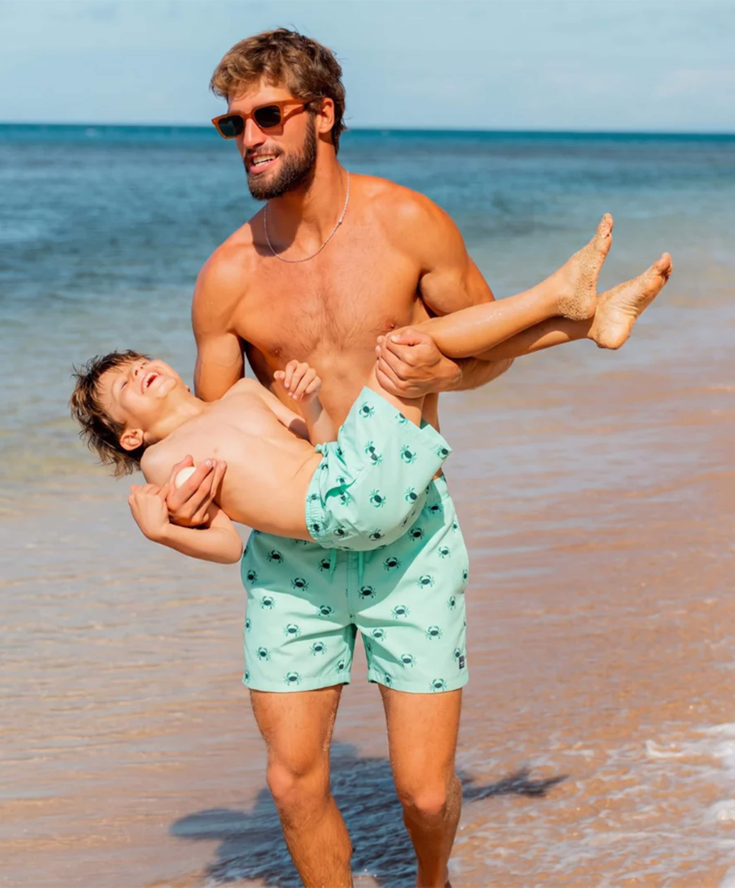 Son of a Beach Jongens zwemshort groen
