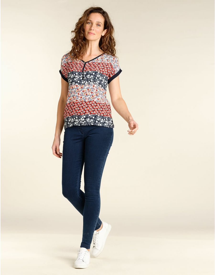 T-shirt blanc imprimé