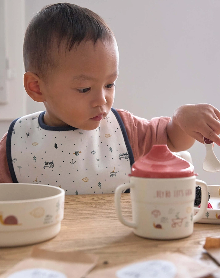 Lätzchen GARDEN EXPLORER – FARM 5er-Pack in weiß/mint