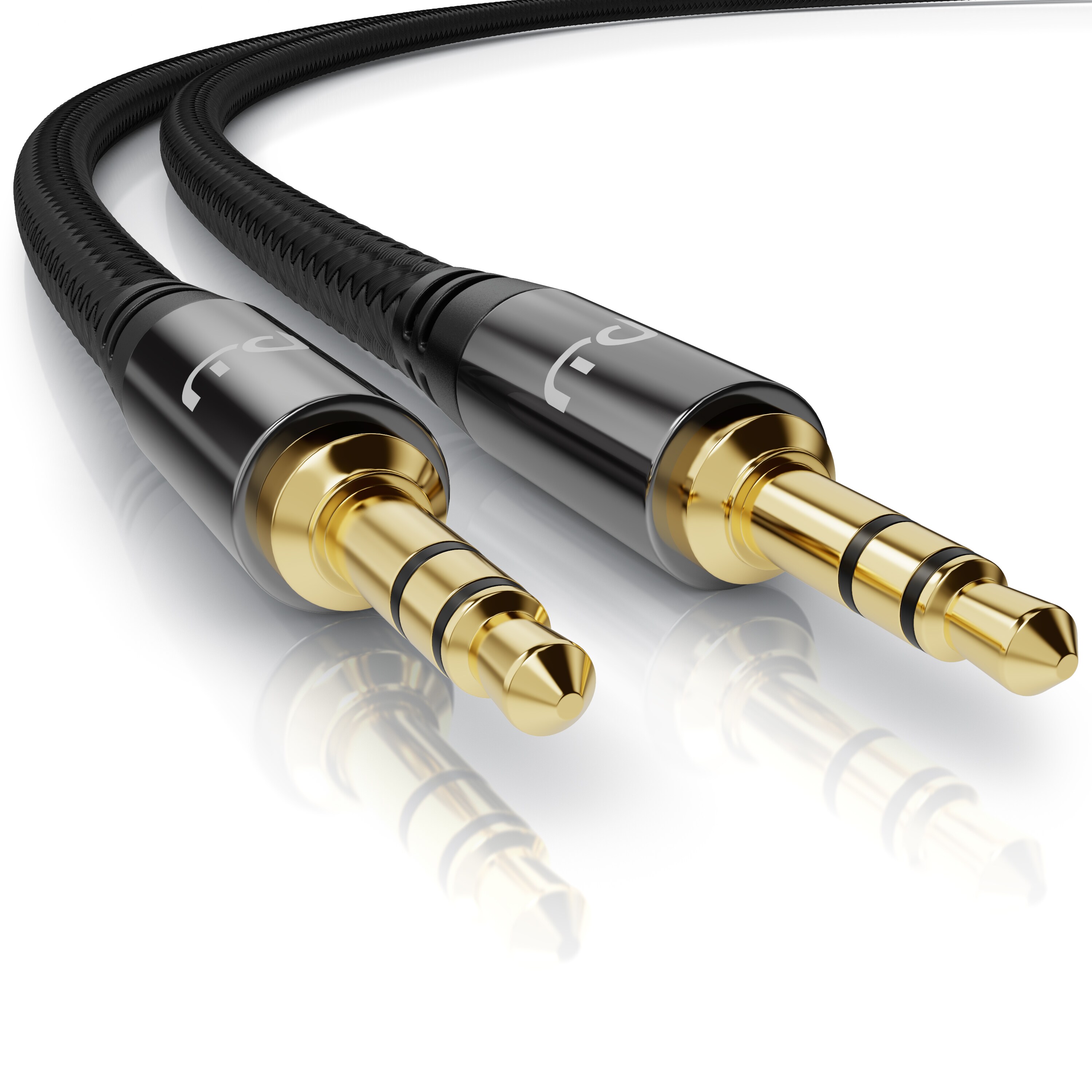 Primewire Klinkenkabel 3,5 mm AUX - Audiokabel mit Nylonmantel - 5m