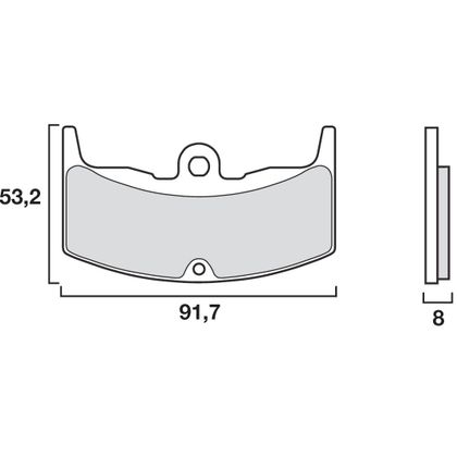 Plaquettes de freins Brembo Organique avant/arrière (selon modèle)